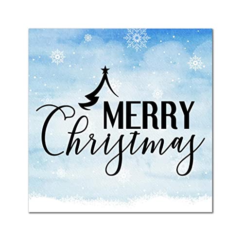 Plaque murale en bois Merry Christmas décoration maison 35cm