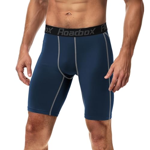 Roadbox Herren Kompressionsshorts, Männer Sport Unterhosen Schnelltrocknendes Laufunterwäsche, Kurz Radlerhose Sportunterwäsche