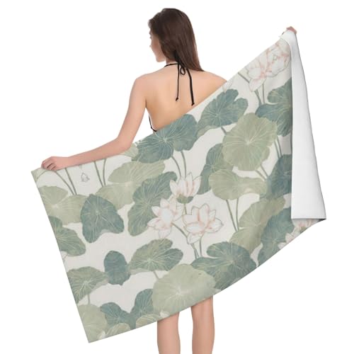 Serviette de bain microfibre Black Lily Pads 81x132 cm - 2
