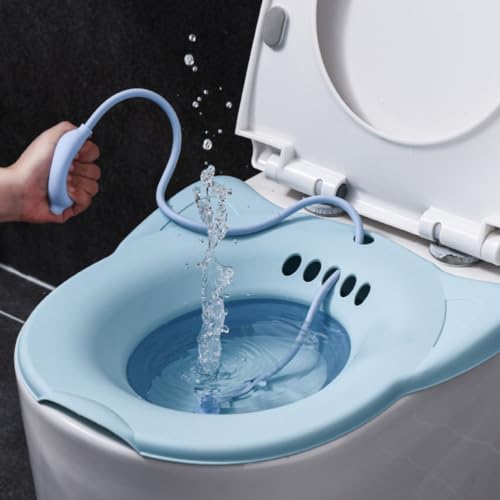Bidé plegable para baño azul de PP TPR ideal para embarazadas 5