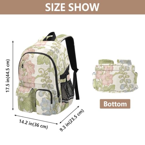 Mochilas de viaje con estampado floral William Morris para niños 3