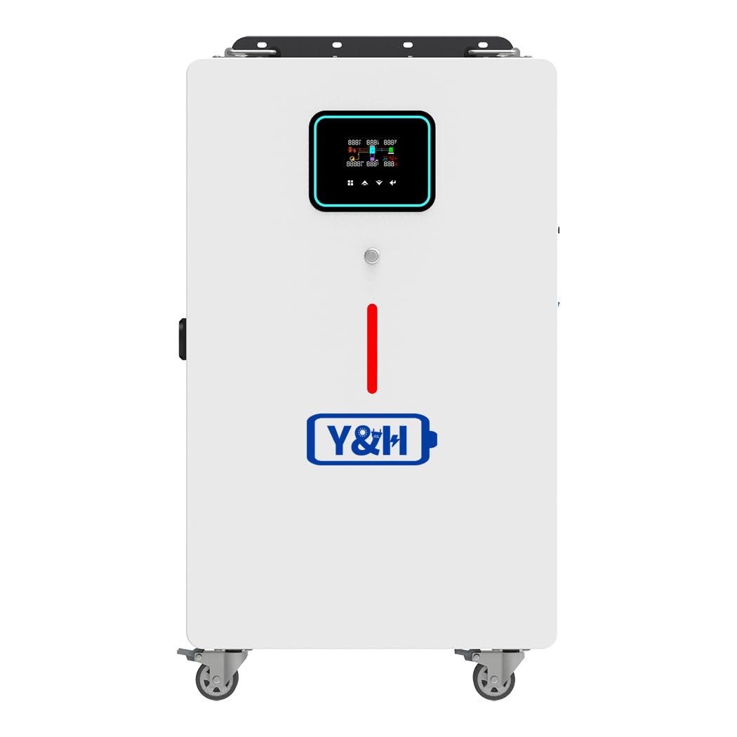 Sistema di accumulo di energia all-in-one da 5,12 kWh con inverter solare da 4,2 KW, uscita sinus pura AC220 V, caricatore solare MPPT, ingresso PV max 500 V