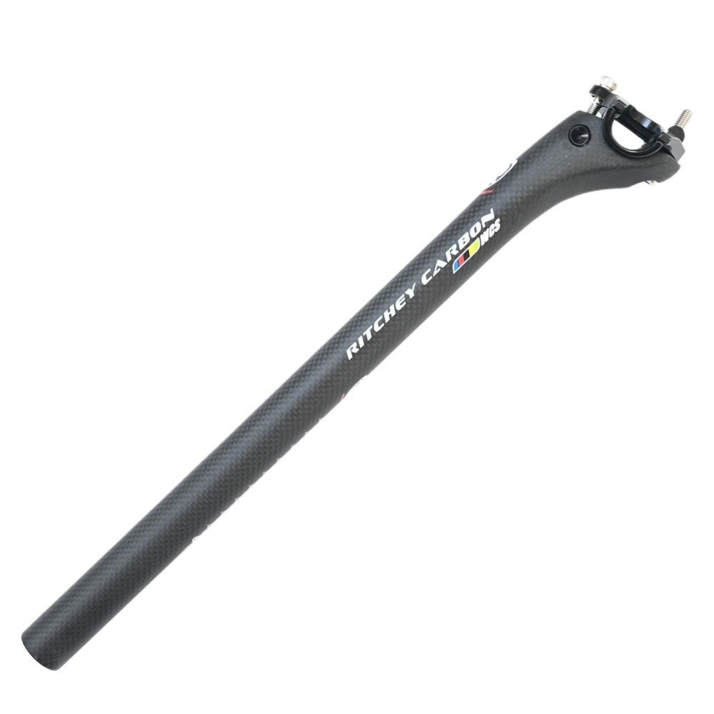 Tige De Selle Carbone 27.2/30.8/31.6mm – 350/400mm Gloss Ou Mat 3K – Léger Et Résistant Pour VTT Route BMX