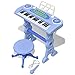 vidaXL Piano avec 37 Touches et Tabouret Microphone Jouet Enfants Instrument