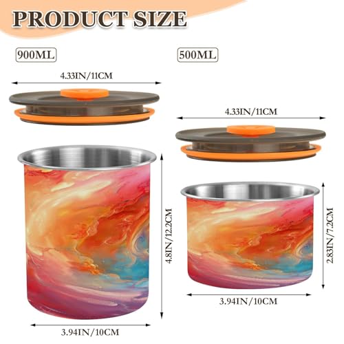 Envase hermético para café de acero inoxidable 30 oz miniatura 2