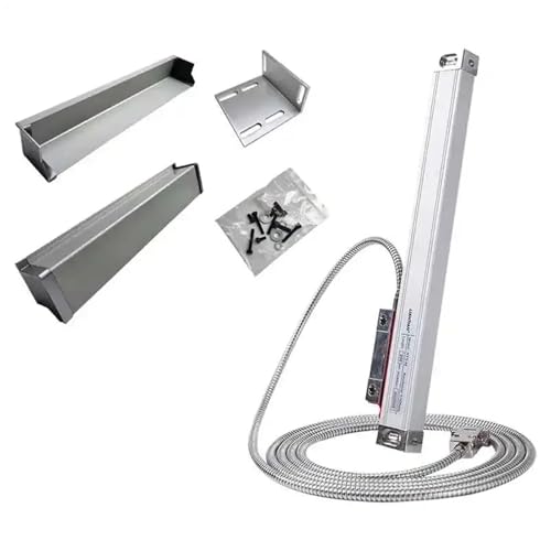 0.005mm Milling Lathe Grinder DRO Linear Glass Scale, 100 200 300 400mm Travel TTL Resolution 5um Industrial Grade, 1pc(350mm Travel)