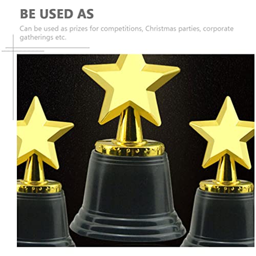 Gatuida 12 Peças Troféu Estrela Troféus de Prêmios Troféus Esportivos Troféus de Ouro para Crianças