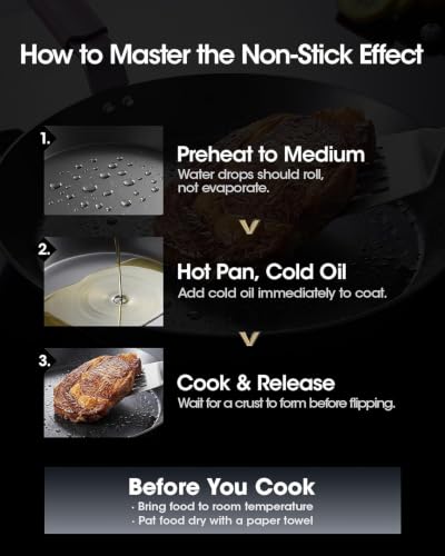 Image of 8 Inch Pre-Seasoned Nitrided Carbon Steel Frying Pan | Carbon Steel, Pre-Seasoned, Nitrided Finish, 8 Inch Pan