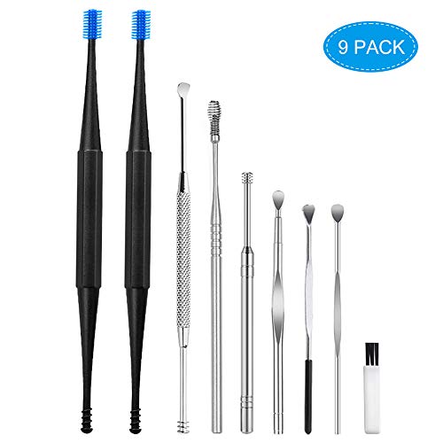 Spiral Ear Wax Removal Tool Kit with Ear Pick, Spiral Ear Cleaner