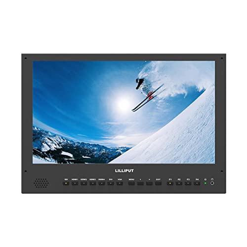Image of LILLIPUT BM150-4KS 15.6 inch 6U Carry-on /Rackable V Mount 3840x2160 4x4K HDMI 3G-SDI in&Out Broadcast LED Director Monitor with HDR, 3D-LUT, Color Space & Peaking Functions (with V Mount)