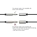 Amazon Basics 3.5mm Aux Jack Audio Extension Cable, Male to Female, Adapter for Headphone or Smartphone, 6 Foot, Black