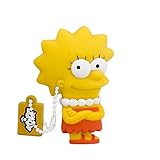 Tribe FD003404 The Simpsons Springfield Pendrive Figure 8 GB Funny USB Flash Drive 2.0 Memory Stick Data Storage, Keyholder Key Ring, Lisa Simpson, Yellow