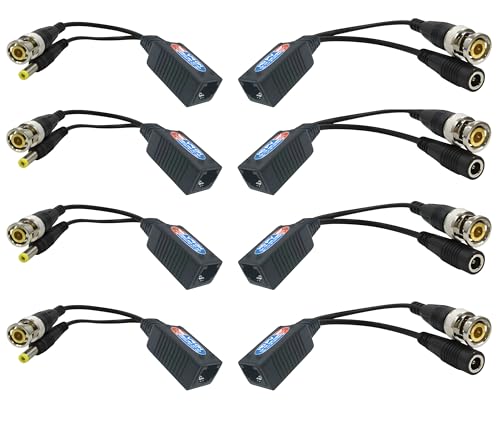 Convertisseur BNC vers CAT5 de mise à niveau caméra surveillance Ethernet 1080P-8 MP