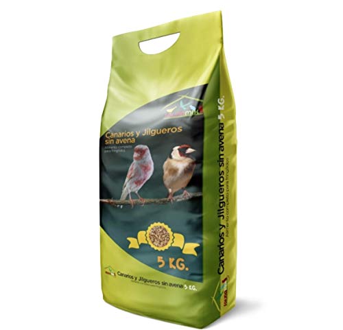 Faunamix Comida para Canarios, Jilgueros y Silvestres Natural sin Avena 5Kg