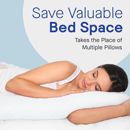 Restorology FBA_RG-RPP-WT Pregnancy Pillow - 60 Inch, C-Shaped Maternity Pillows thumb #4