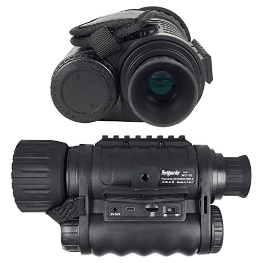bestguarder Visor monocular digital de visión nocturna 6x50mm Cámara infrarroja de alta definición de 5mp Foto 720p Video hasta 350m/1150ft Distancia de detección con TFT LCD de 1.5 pulgadas