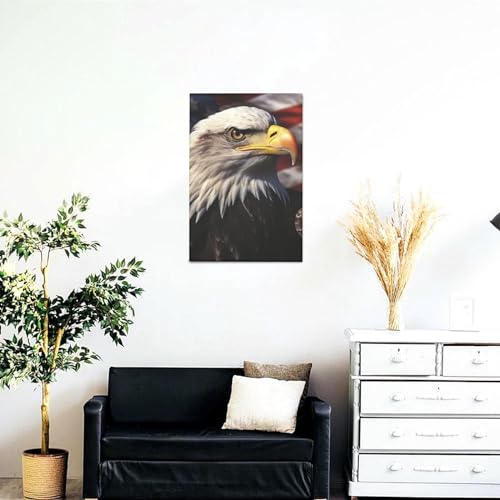 Impression sur toile drapeau américain HD finition premium
