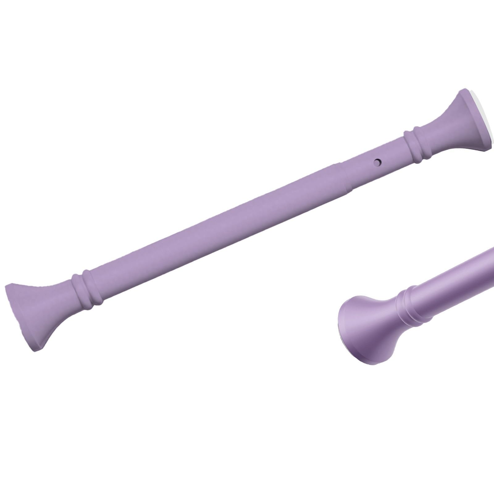 Tringle à rideau de douche réglable sans perçage acier inoxydable fenêtre placard violet