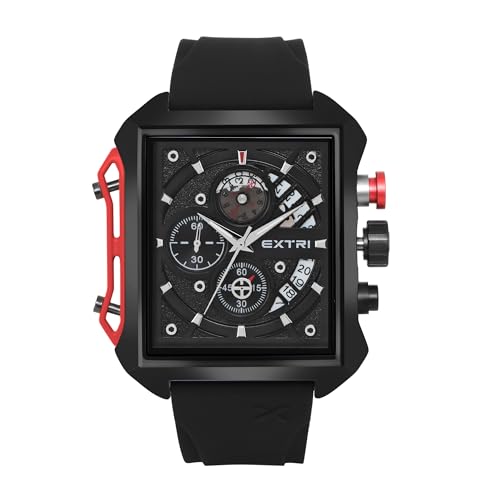 EXTRI Analog Black Dial Mens Watch-X6059-A (B0D3J5X1FJ) Amazon Price History, Amazon Price Tracker