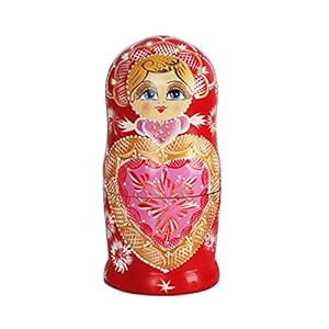LYLY Russische Nesting Poppen Basswood Matryoshkaa 10 Stuks Handgemaakte Stapelen Geneste Set Speelgoed voor Moederdag…