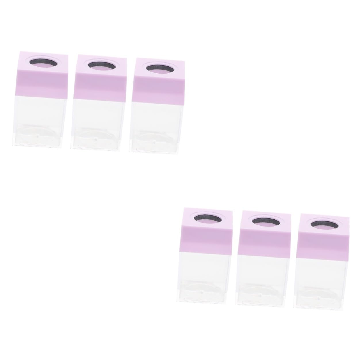 Conteneur transparent à couvercle magnétique STOBOK pour trombones lot de 6