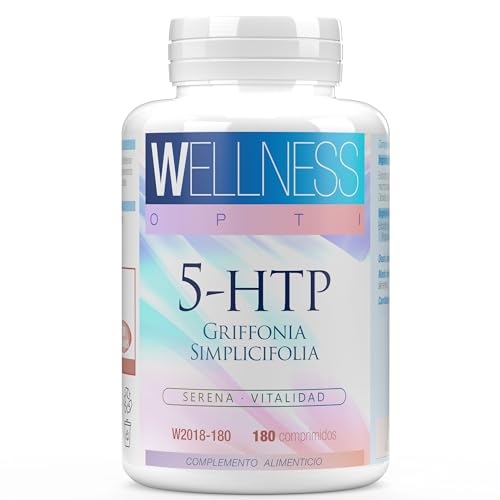 WELLNESS OPTI 5HTP Extracto Griffonia, 490 mg, 180 Comprimidos