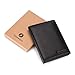GintaXen Slim Leather Bifold Front Pocket Wallet Credit Card Holder with 2 ID Window RFID Blocking - Black