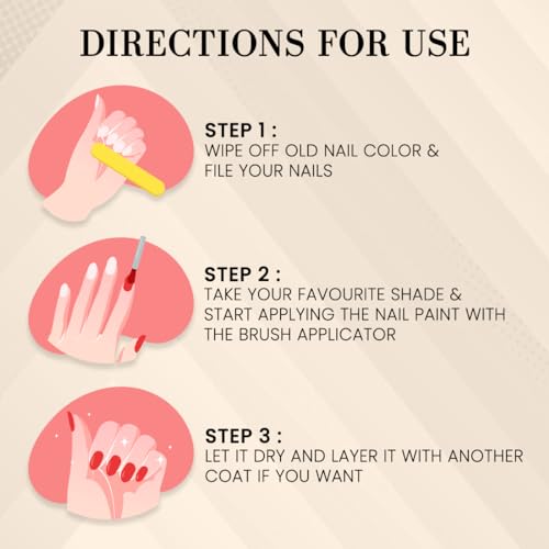 Image of Coloressence Party Nail Paint Kit | Chip Resistant | Quick Dry Nail Paints Combo of 5 |Multicolor-30ml