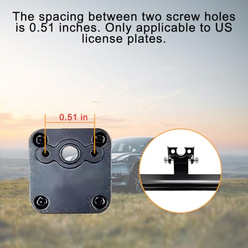 Image of Mandark Car Rear View Camera Bracket, License Plate Dash Backup Cam Mount, Vehicle Back Camera Bracket Installation Tool, Automotive Accessories, Universal for RV, SUV, Truck