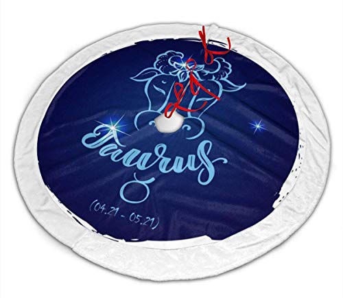 Runder Sternzeichen Stier Weihnachtsbaumrock Klassische Weihnachtsdekoration 30 36 48 Inc, Weihnachtsbaumrock Goldrot für