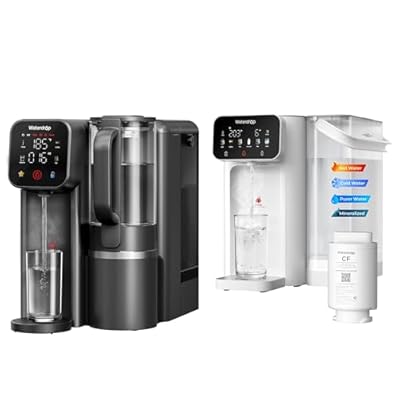 Waterdrop WD-M6H Instant Hot Reverse Osmosis System Countertop Water Filter with CT01 Countertop Water Filter System, Hot and Cold Water Dispenser with Multi-Stage Filtration