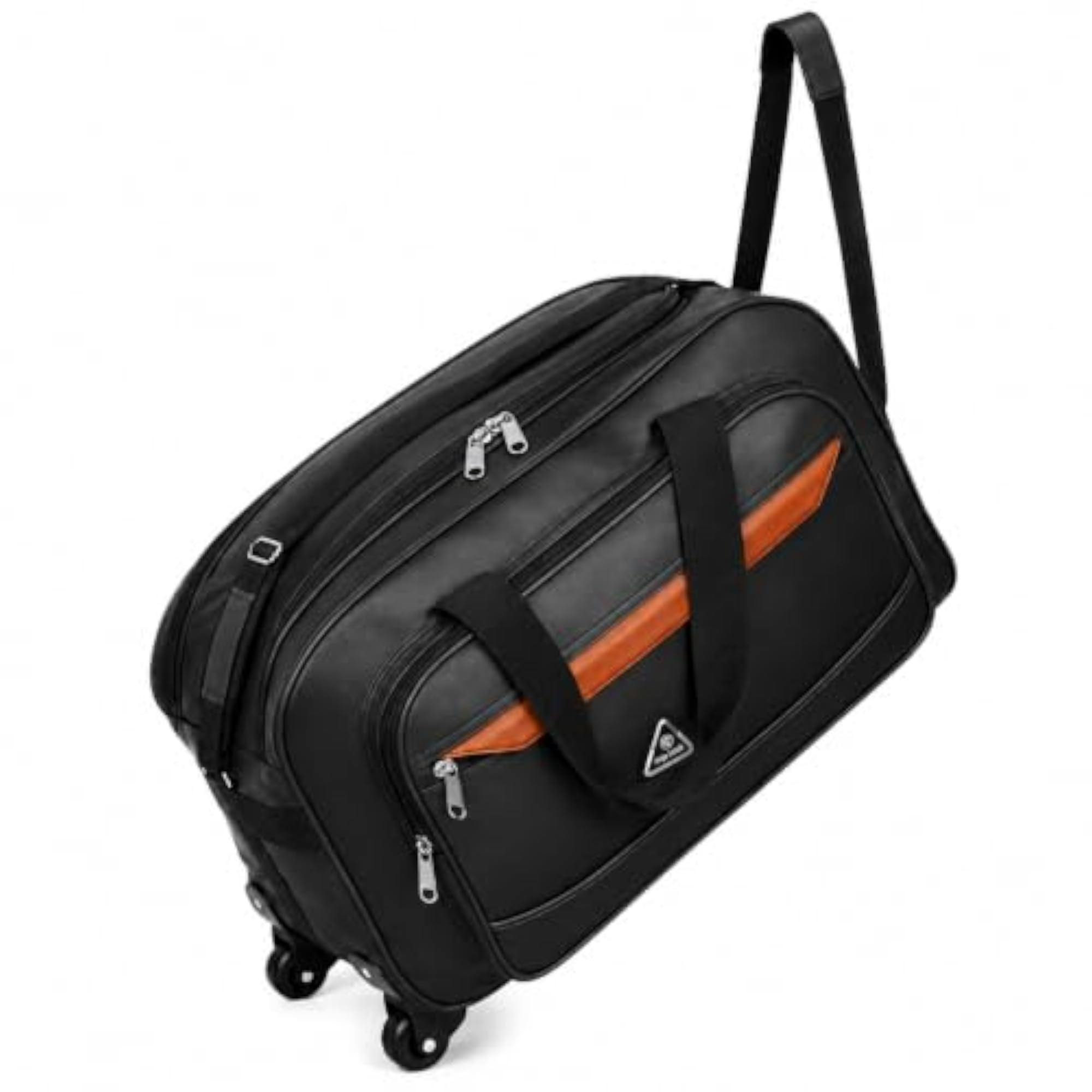Large Size PU Leather 2 Wheel Travel Duffle Bag for Travel