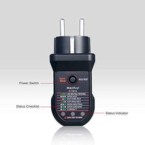 Leepesx Advanced RCD Tester per prese elettriche