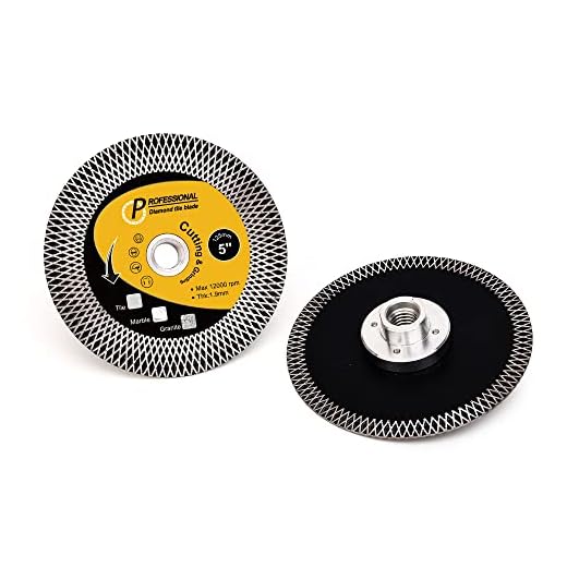 PANFREET 5" Tile Diamond Grinding Blade Porcelain Tile Blade with 5/8"-11 Arbor Cutting for Ceramic Tiles,Granite,Marble