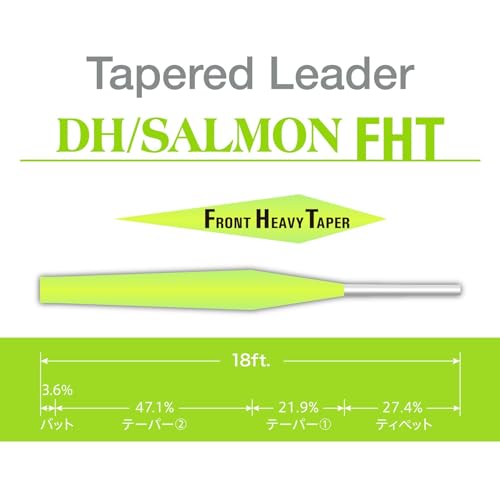 Varivas Harris Tapered Leader DH Salmon 18ft miniatura 4