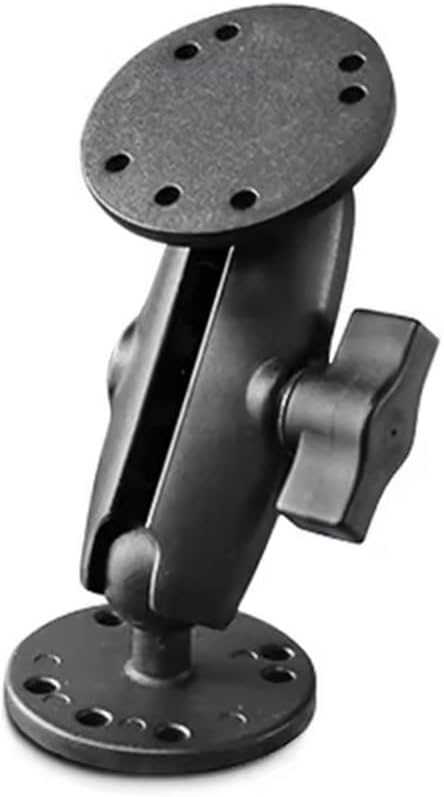 Strg 1" Ball Mounts Universal Double Ball Mount with Two Round Plates with 3.5" Long B Size Double Socket Arm for Drill-Down Mounting