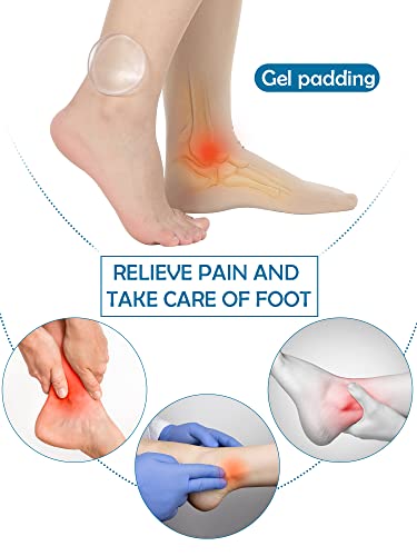 12 Pairs Figure Skating Socks Ice Skate Socks For Girls With 6 Pcs Ankle Gel Discs High Tights For Ice Skating Dance Women Girl Ankle Bone Protection #TOP4