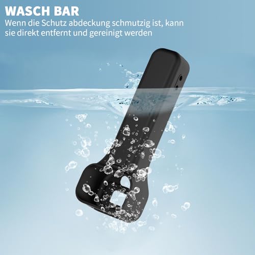 Schutzhülle für Loop Lasso Nano, MOWYEOK rutschfeste und Kratzfeste Silikon Schutzhülle, kompatibel mit Looplasso Nano-Seilspielzeug Zubehör, Mit Lanyard (Schwarz)