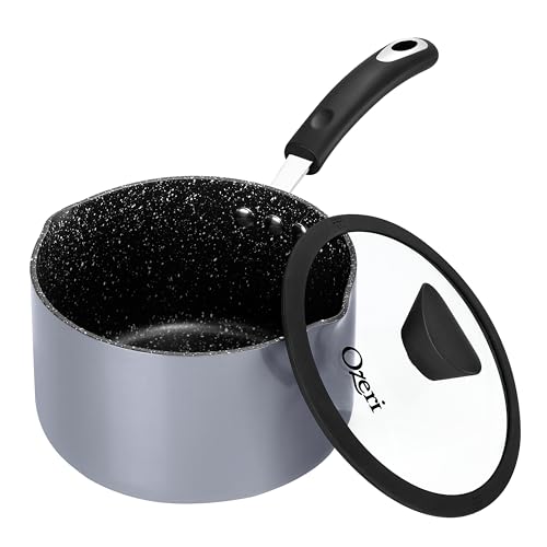 The All-In-One Stone Saucepan and Cooking Pot by Ozeri - 100% APEO, GenX, PFBS, PFOS, PFOA, NMP and NEP-Free German-Made Coating