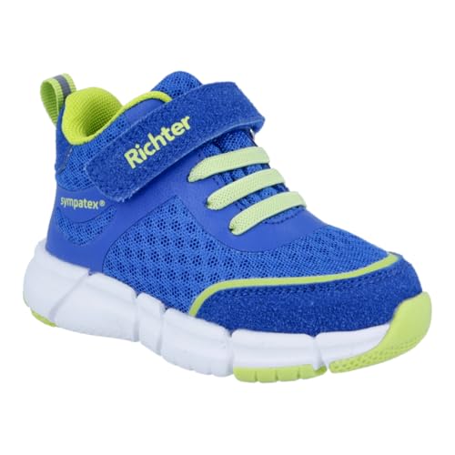 Richter Kinderschuhe Wallaby 2.0 Sneaker, Lagoon/Cobalt/Lime, 27 EU