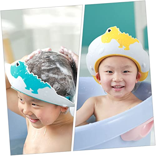 Vaguelly 2 Peças Touca De Shampoo Para Bebês Protetor De Cabelo Para Crianças Chapéus De Banho Para