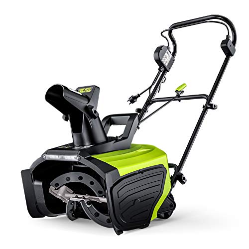 Electric Snow Blower, 20-Inch 15-Amp Corded Snow Blower, LED Lights, 180Â° Rotating Chute , Lightweight, Low Noise