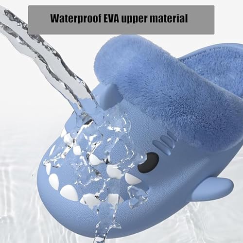 Hrtesus Sharklas Polares, Sharklas Originales Kids and Aldult for Winter and Summer, Shark Slippers Removable Plush Lining4