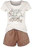 Bambi Daytime Dreaming Frauen Schlafanzug braun/beige M