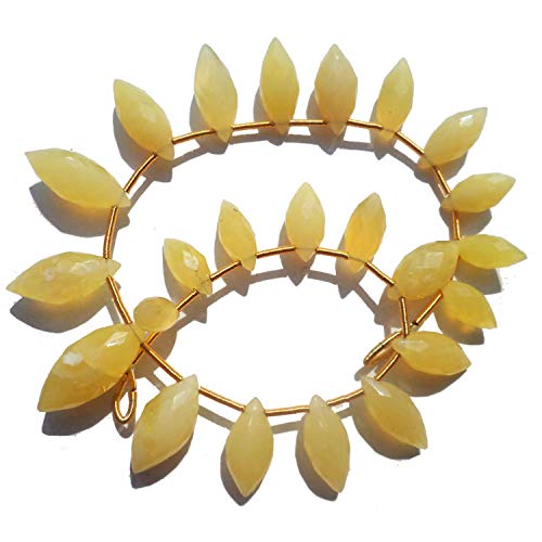 Perles d'opale jaune naturelle en vrac gouttes facettées de 5X10 MM à 7X17 MM pour bijoux
