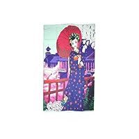 Rideau Noren Japonais Grande Vague De Kanagawa - 90x150 Cm Décoration Asiatique Zen