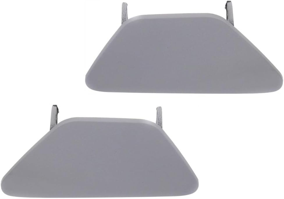 For BMW 535i/550i xDrive 2011 12 13 14 15 2016 Headlight Washer Cover Driver and Passenger Side | Pair | w/M Package | Sedan | Primed | Replacement For BM1048104, BM1049104 | 51118048679, 51118048680