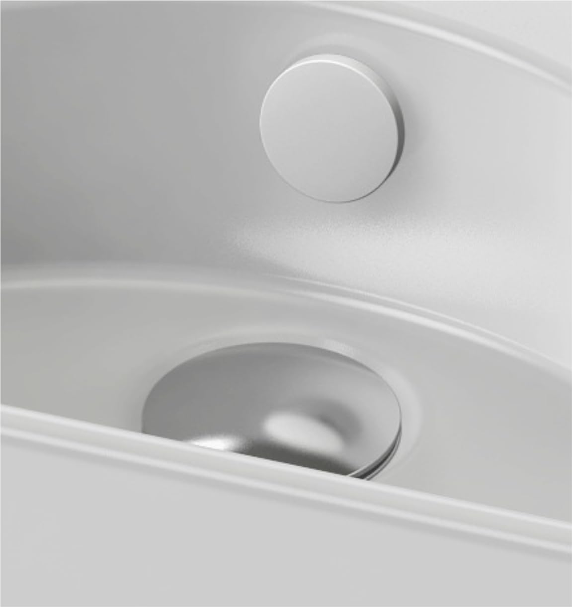 Lavabo céramique 50 cm JACOB DELAFON Trou de robinetterie à droite Nettoyage et entretien faciles ODEON RIVE GAUCHE EGO112-56-00