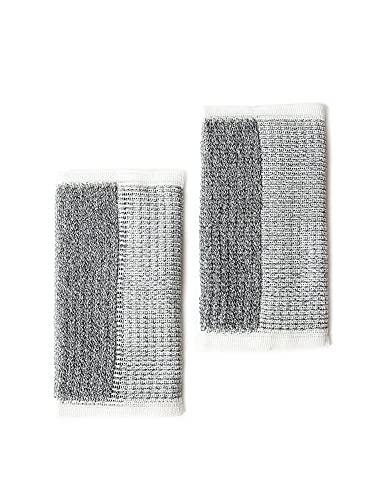Morihata Binchotan Activated Charcoal Body Scrub Towel - Set of 2 - Packaging May Vary