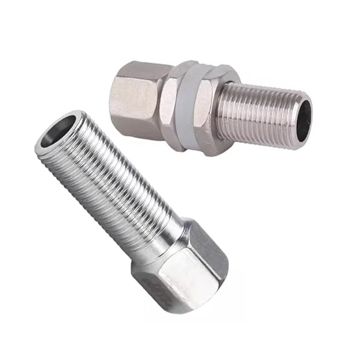 Conector de instalación de tuberías 1/2 BSP alargador de acero inoxidable 304 pack de 24 unidades 3